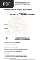 Historia de La Sociedad Mexicana