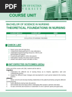 Theoretical Foundations in Nursing