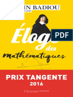 (Champs Essais) Alain Badiou, Gilles Haéri - Éloge Des Mathématiques-Flammarion (2017)