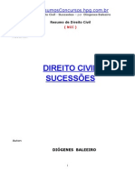 Resumo de Direito Civil - Direito das Sucessões