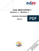 Physical Education 7: Quarter 1: Module 1