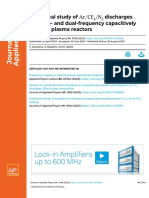 2003-Numerical study of Ar CF4 N2 discharges in single- and dual-frequency capacitively coupled plasma reactors