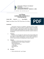 GENCHM180 Laboratory Activity No. 3 Stoichiometry: Lizares Street, Bacolod City