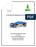 Developing Solar Cars in KSA: A Study of Perceptions