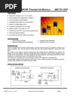 Amrft M - Am-Tx1-Xxx: Ransmitter Odule