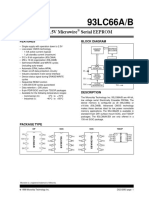 93LC66A/B: 4K 2.5V Microwire Serial EEPROM