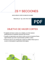 Cortes y secciones para mostrar detalles interiores