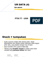 STRUKTUR DATA (4) ARRAY STACK DAN QUEUE