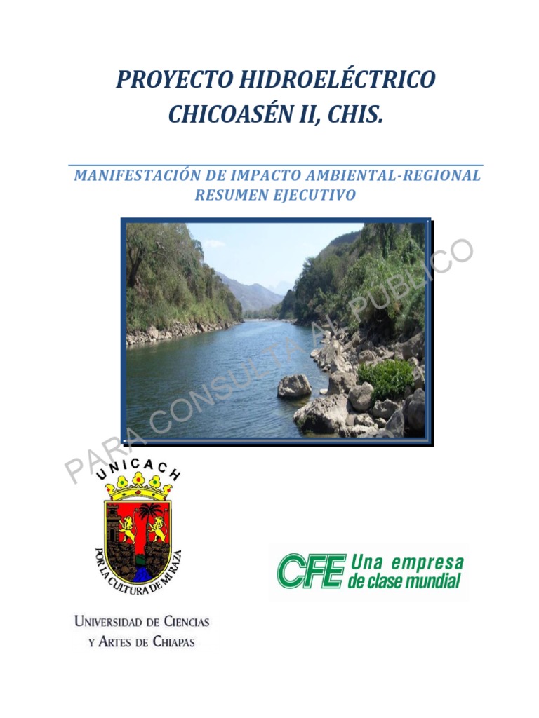 Impacto Ambiental de Chicoasén II | PDF | Reservorio | Hidroelectricidad