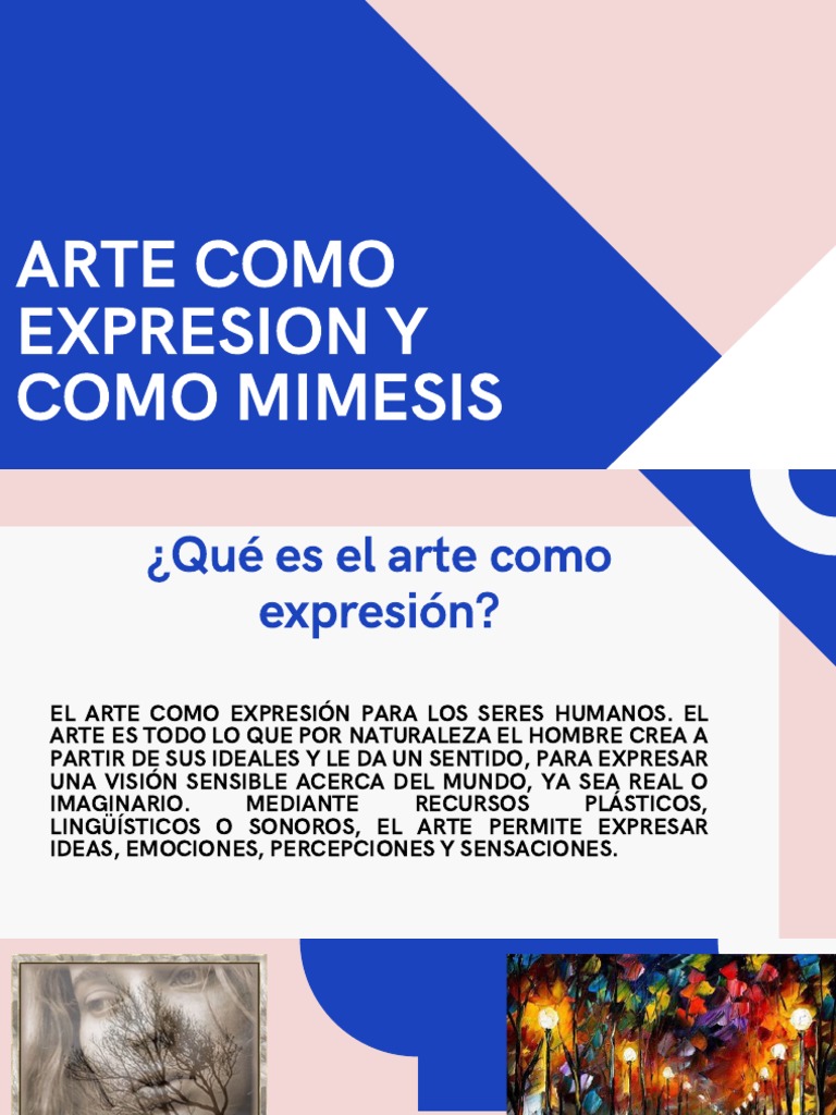 Arte: Expresión y Mimesis | PDF | Ciencias sociales | Filosofía