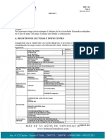 A. Registros de Lecturas E Inspecciones:: GM-F-11 Rev-2 Informe #