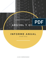 Informe anual Argvel y Cía 2018/2019