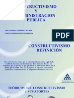 CONSTRUCTIVISMO y Administracion Publica