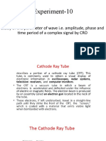 Experiment-10: Study of The Parameter of Wave I.E. Amplitude, Phase and Time Period of A Complex Signal by CRO