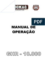 Manual de Operação GHR - 10.000