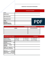 F-Com-05 Inscripcion y Evaluacion de Proveedores