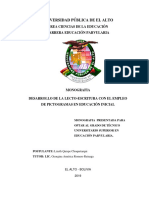 M - 297 Desarrollo de La Lecto Escritura Con El Empleo de Pictogramas en Educacion Inicial