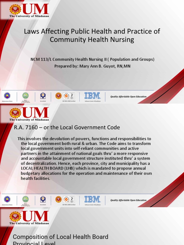 Public Health Laws for Community Nursing | PDF | Cannabis | Narcotic