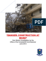 OCC Health and Safety Report On Construction Industry June 2012