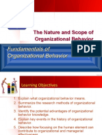 The Nature and Scope of Organizational Behavior