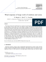 Wind Response of Large Roofs of Stadions and Arenas-Wind Engineering and Industrial Aerodynamics