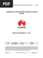 2019FS026 Communicate With FusionSolar Through An openAPI Account