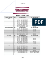 Battery Charger Parts: Vendor Number Qty Model Number Our Part Number Fuse 1