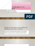 Textos Literarios y No Literarios