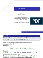 Sequencias I - MAT 147 - 2020-I