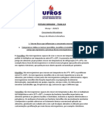 ESTUDO DIRIGIDO - ITA01113 - Crescimento Microbiano