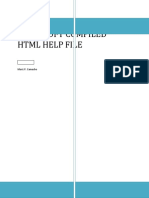Microsoft Compiled HTML Help File