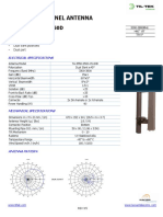 Single Band Panel Antenna: TA-3550-S500-15-60D