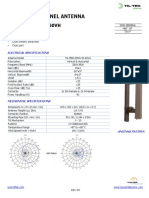 Single Band Panel Antenna: TA-3550-S500-15-60VH