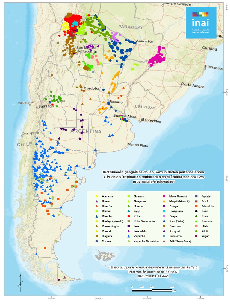 Mapa Pueblos Originarios - InAI | PDF | Gente indígena | Pueblos ...