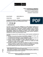 Lima, o 3 F B. 2020: Solicitante: Medifarma S.A. Opositora: Sanofi