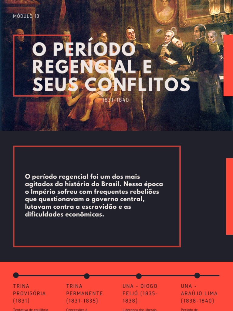 Conflitos no Período Regencial (1831-1840) | PDF | Brasil