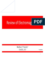 Review of Electromagnetics and Fundamentals of Radiation