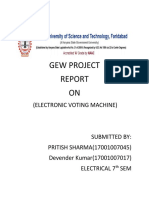 Gew Project ON: (Electronic Voting Machine)