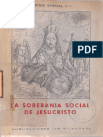 La Soberanía Social de Jesucristo - Henri Ramiere S. J.