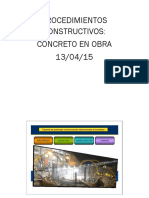 PROCED. CONSTRUCTIVOS 1° PARTE - CLASE 13.04.15