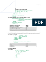 Module 3 - Breakeven