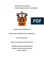 Trabajo Final Sociedades Civiles y Mercantiles - Diaz Ruvalcaba Jose Salome