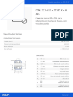 FSNL 513-611 + 21311 K + H 311: Caixas de Mancal SE e SNL para Rolamentos em Buchas de Fixação, Com Vedações Padrão