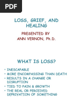 Loss, Grief, and Healing: Presented by Ann Vernon, PH.D