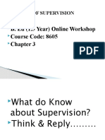 CONCEPT OF SUPERVISION B.Ed (1.5 Year) Online Workshop