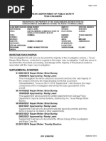 Texas Rangers: Report of Investigation