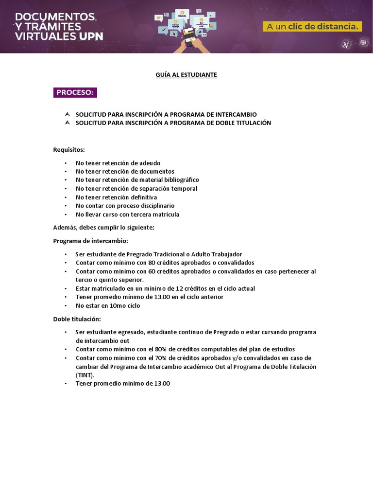 Upn Tutorial Intercambio y Doble Titulacion 08 07 2020 | PDF | Informática