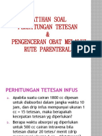 LATIHAN SOAL Pemberian Parenteral