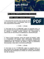 Mini Simulado - Direito Administrativo - Projeto Policial