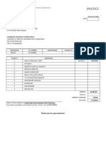 Invoice: Junggi Cyber Cafe Computer Parts & Services